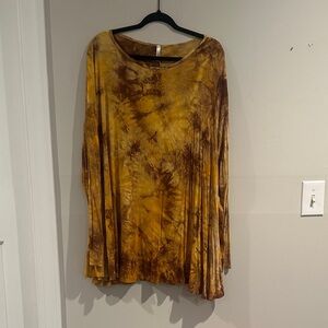 Bohemian Tie-Dye Long Sleeve Tunic